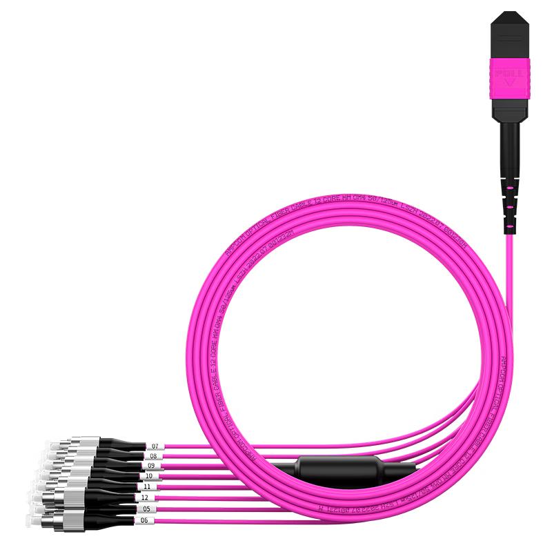 AMPCOM MPO-FC High-Density Fiber Optic Patch Cable