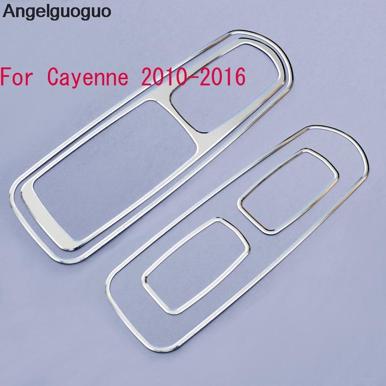 Car Styling Car Window Glass Lift Buttons Frame Decoration Cover Trim For Porsche Panamera Cayenne