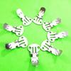 20Pcs/lot Practical Shoes Accessories Silver Shoe Buckles Shoes Ornament Holder Shoes Flower Clips Clamp