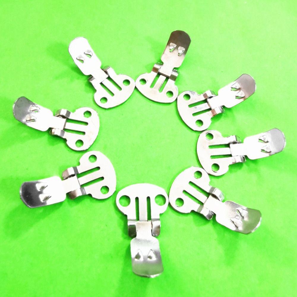 20Pcs/lot Practical Shoes Accessories Silver Shoe Buckles Shoes Ornament Holder Shoes Flower Clips Clamp