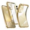 Electroplate Plating Silicone Soft Phone Case for Samsung Galaxy S24 S23 FE S25 Ultra Plus Transparent Shockproof Back Cover