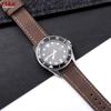 Retro Matte Leather Watchband 20mm 22mm Straps for Huawei Watch Gt4/Gt3 Black Green Brown Strap for Samsung Galaxy Bracelet Belt