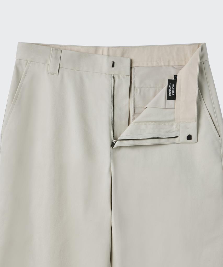Musinsa Standard Heavyweight Cp Wide Chino Pants [Dusty Cream]