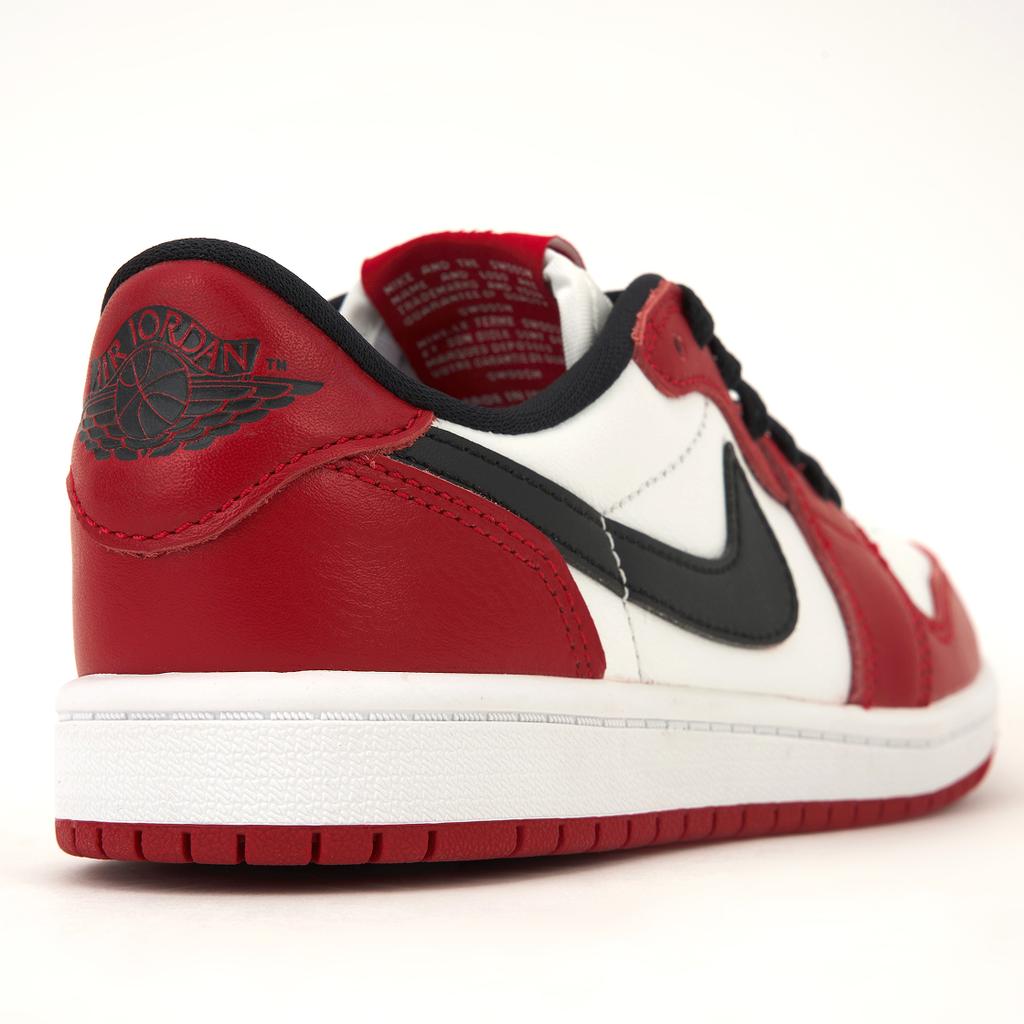 Air Jordan 1 Retro Low OG PS Chicago 2025 Scarpe da Ginnastica per Bambini Rosso Varsity-Rosso Nero HQ6996-600