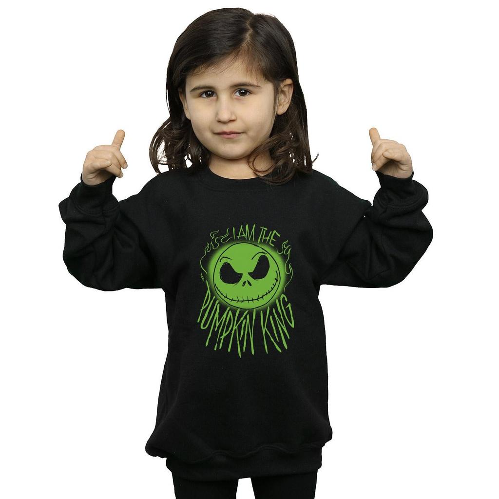 Disney Girls Nightmare Before Christmas Pumpkin King Sweatshirt