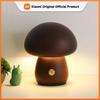 Xiaomi Sopp LED Nattlys Dimbart Tre Soverom Nattbordslampe med Berøringsbryter Romdekorasjonsbelysning Oppladbar