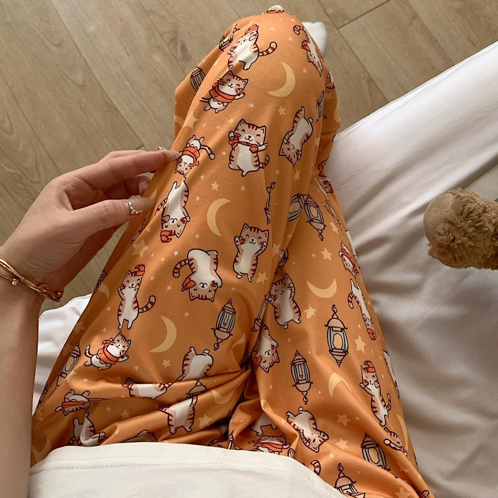 

«Женские свободные пижамные штаны с рисунком»: Защита от комаров, повседневная и верхняя одежда XXL fits 60-70kg