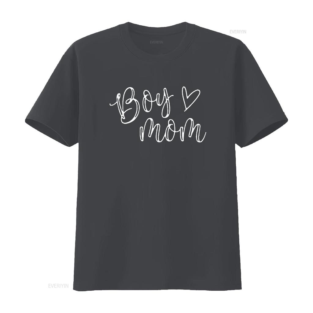 Jungen Mama T-Shirt Für Frauen Mütter Von Jungen Lustige Oberteile Schwarz vintage Gewaschen mode Atmungsaktives Oberteil Für Den Alltag Stylisch