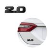 1Pc Car Styling 3D Small Metal Silver/Black/Red 2.0 Logo Emblem Side Fender Badge Rear Trunk Sticker For CRV Accord Decoration