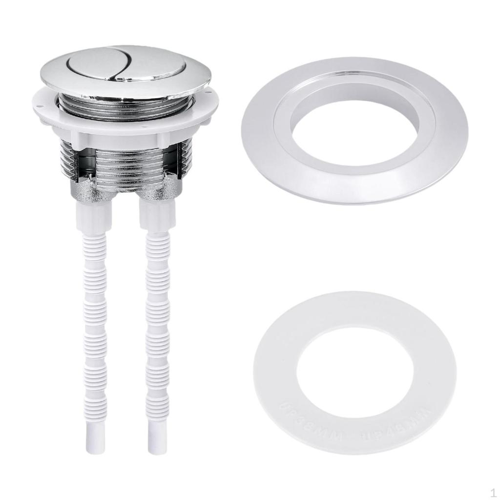Flush Button for Toilets, Round Tank Accessory Options Available
