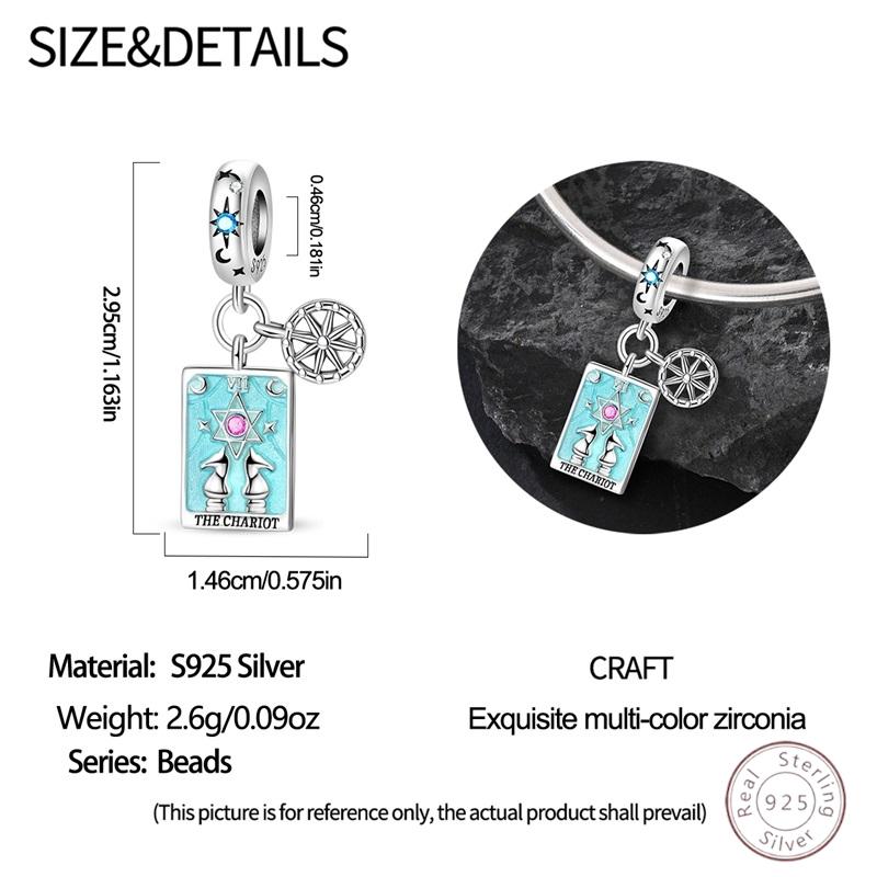 100% Copper Tarot Chariot Shiny Zirconia Beads 3Mm Diy Holiday Exquisite Jewelry Gift Making