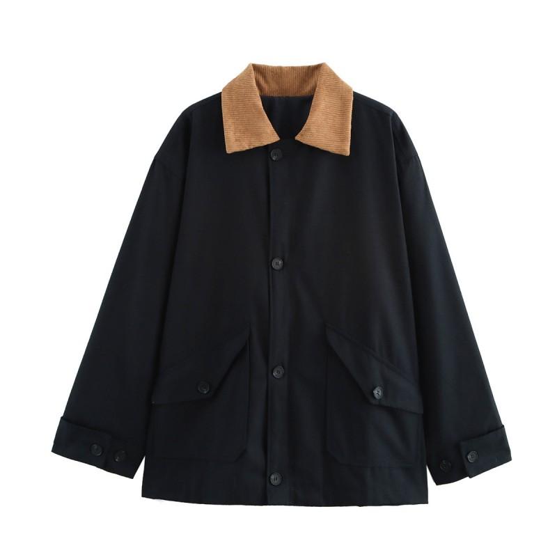 Womens Oversized Relaxed Fit Short Trench