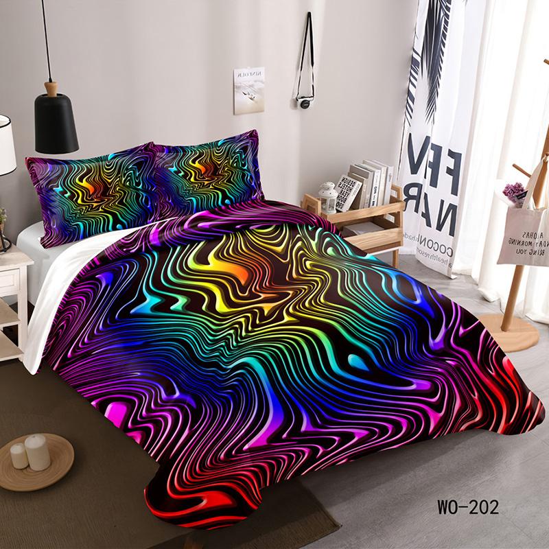 RunGrape 3D Bettbezug Bettwäscheset Doppel Einzel Queen King Größe 240x220 Nordischer Bettüberwurf 150 Euro Bettwäsche Bettzeug 200x200