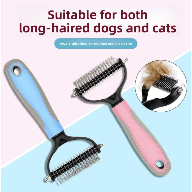 Pet Comb, Double-sided Open-knot Comb, Cleaning and Hair Removal, Cat Comb, Dog Comb, Dog Pet Comb, Pet Open-knot Comb