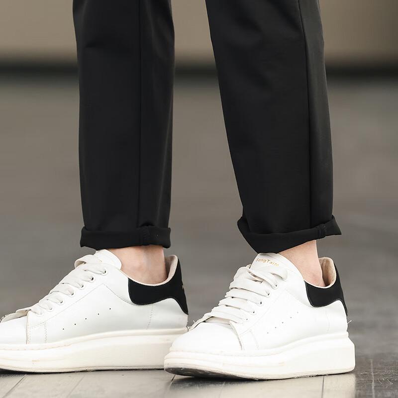 FAPAI Men's Easy Care Stretch Business Casual Pants