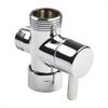 Chrome Plated Brass Diverter Valve 1/2 & 3/4" Connector 3 Ways Shower Head