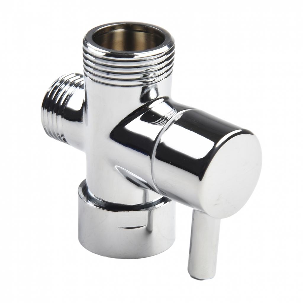 Chrome Plated Brass Diverter Valve 1/2 & 3/4" Connector 3 Ways Shower Head