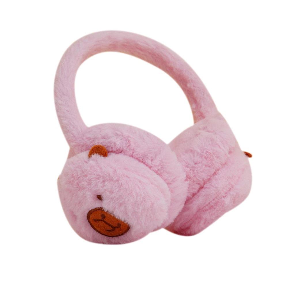 Cartoon Capibara Plush Ear Muffs Winter Warm Earmuffs Thicken Ear Cover Outdoor Cold Protection Earmuffs Soft Plush Earflap