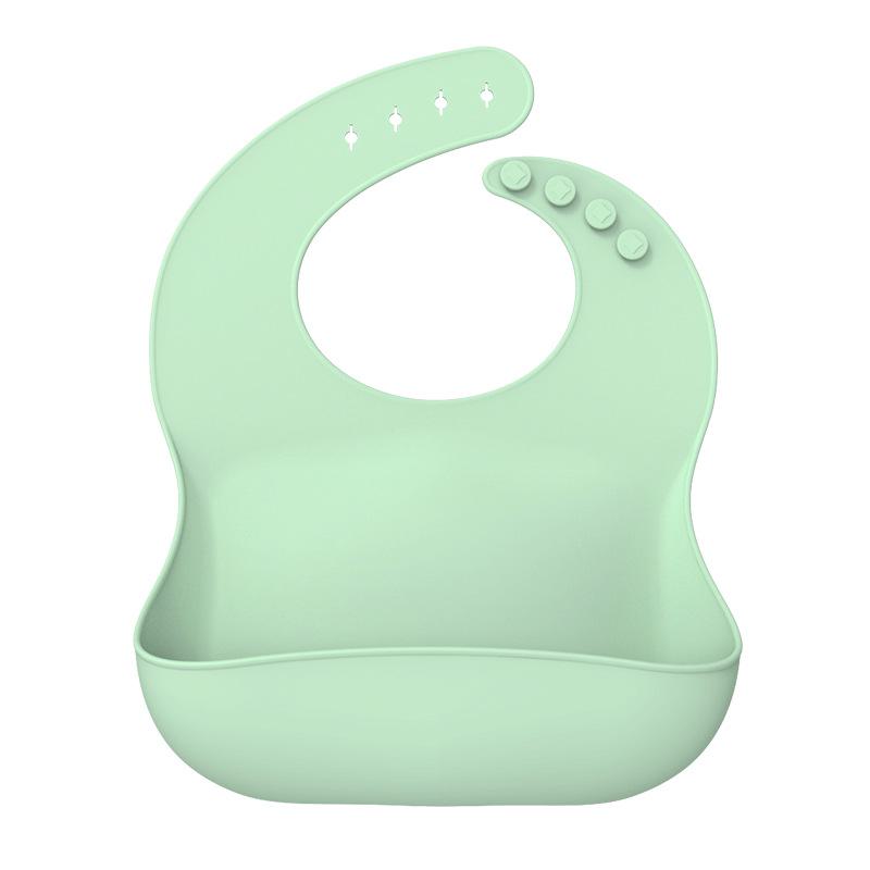 Silikonový dětský bryndáček - voděodolný, odolný proti znečištění, potravinářský, přeshraniční, pro děti.