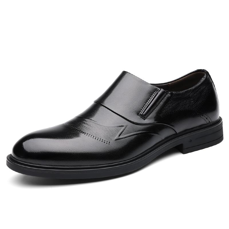 Fashion High Quality Brand Men's Casual Leather Dress Shoes Classic Business Formal Oxford Shoes Flat Designer Outdoor Comfy Loafers