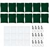 12pcs Reinforced Canvas Sandbags Auto Closing Design Includes Metal Clip Outdoor Windproof Tablecloth For Curtains