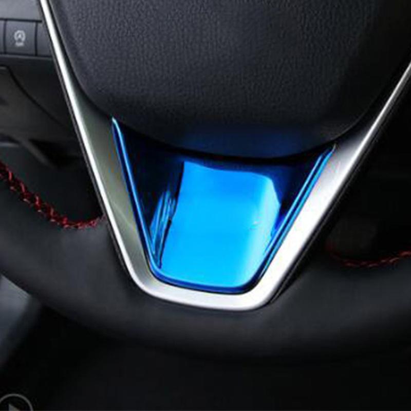 For Toyota Camry XV70 2018      Car Stick Trim Steering Wheel Frame Cover Wheel Interior Kit Switch Detector