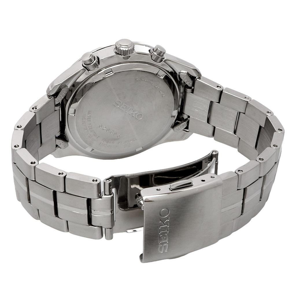 SEIKO Seiko 100M Water SNDA87P1 Watch, Chronograph, Resistant, Black, Men's, [ d]