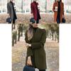 Womens Fashion Overcoat Trench Coat With Solid Color Long Warm Comfortable Jacket