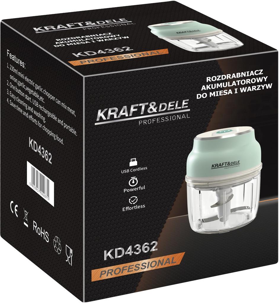 Cordless Meat and Vegetable Chopper 230ml KD4362
