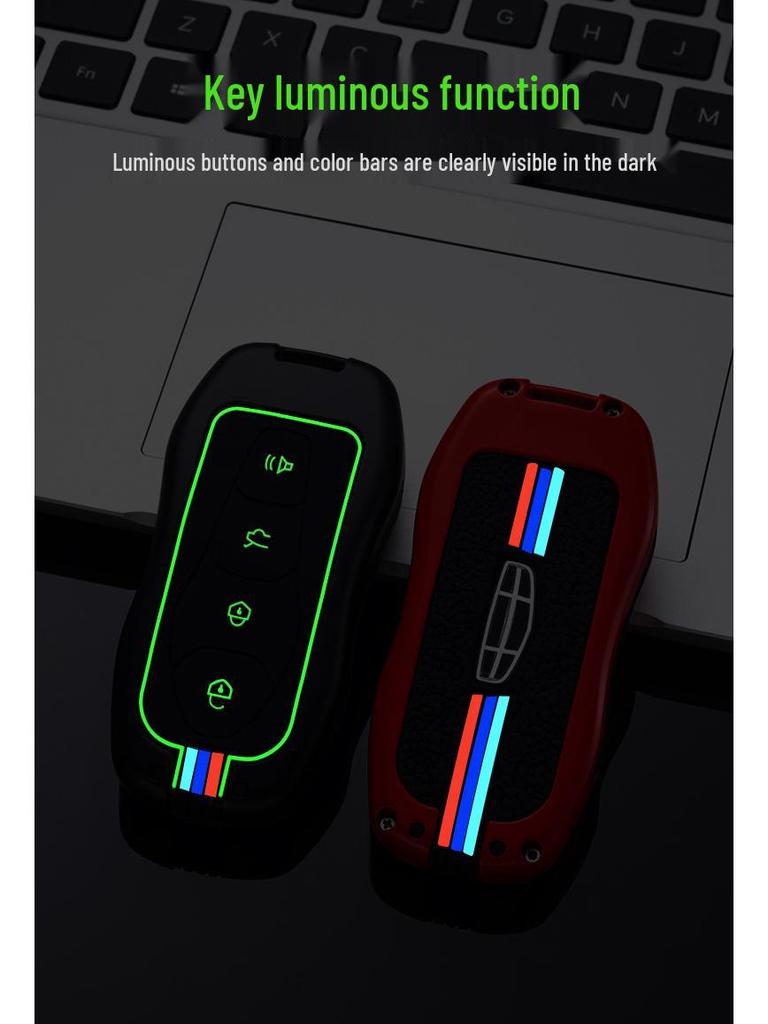 Premium Key Cover for Geely Boyue PRO/Xingyue 21, Vision X6 - Full Protection Shell and Buckle
