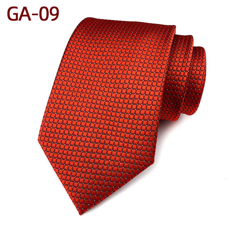 Classic Men's 8cm Plaid Polyester Tie