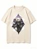 2026 New Unisex Crew Neck Casual Short Sleeve T-Shirt With Torn Paper Frame 2B Anime Character Print From NieR Automata T-shirt