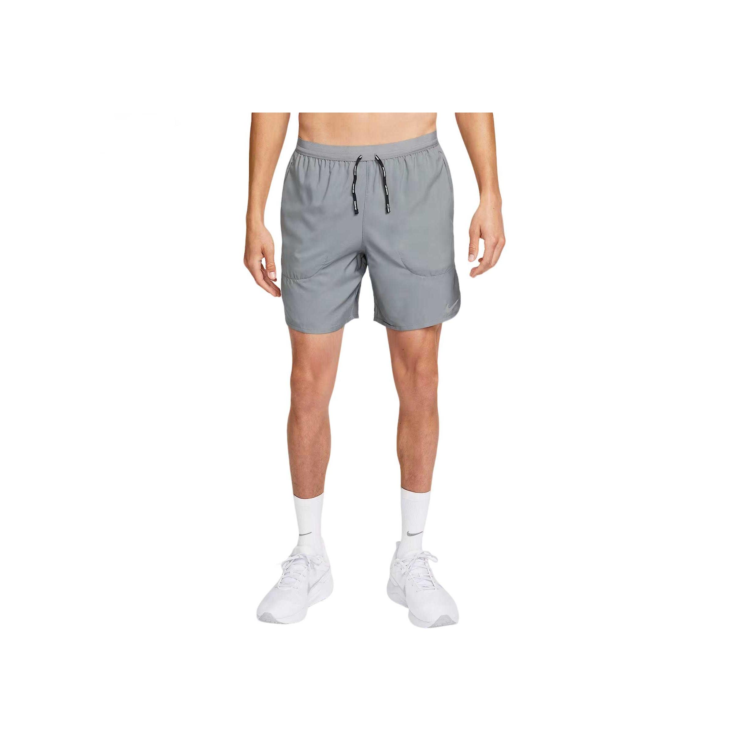 Nike Шорты для бега Dri-Fit Flex Stride Swoosh однотонные удобные свободные прямые мужские шорты CJ5459-085 S