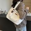 Sac à bandoulière grande capacité pour femme, fourre-tout en toile, sac de classe pour étudiante