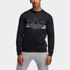 Adidas Originals Sweatshirts Men's Black Crew Neck Moderate Regular (Unisex) Sweatshirts ED4687