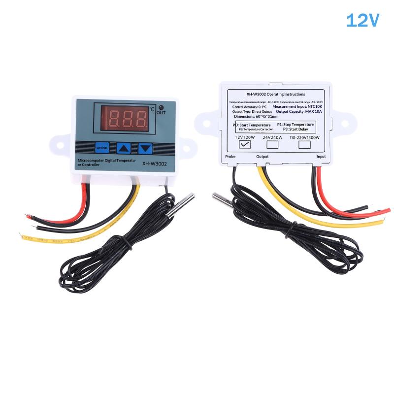 

Microcomputer Temperature Controller 110V 220V 12V 24V Digital Thermostat for Egg Incubator Stable Hatching Environment