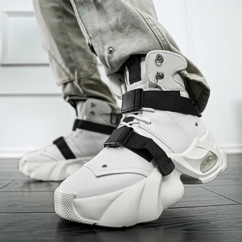 New Men and Women Anti-slip Couple Trend Retro Summer Four Seasons Explosive High-top Daddy Shoes Men Tenis Masculino