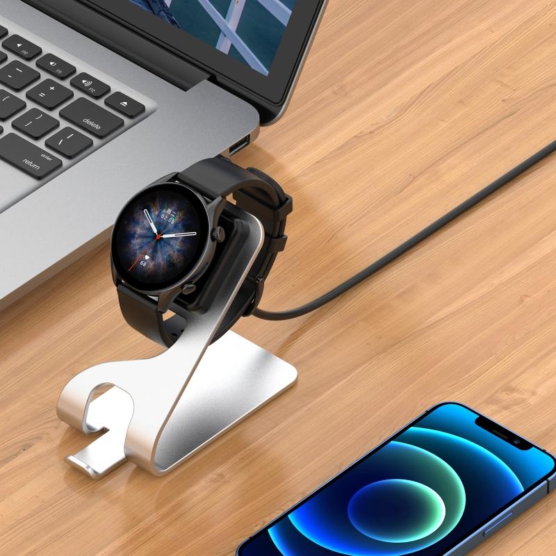 Charger Dock for  for T Rex 2/GTS3/GTR3/GTR3 Pro USB Magnetic Fast Speed Watch Charging Cable Adapter