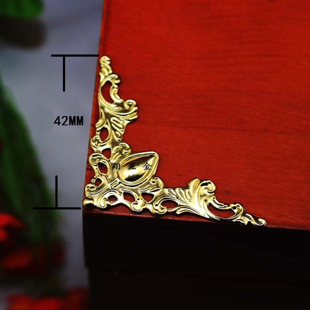 24Pcs Box Corner Creative Metal Decorative Corner Edge Protectors Corner Brackets For Books Photo Frames Jewelry Boxes Hardware