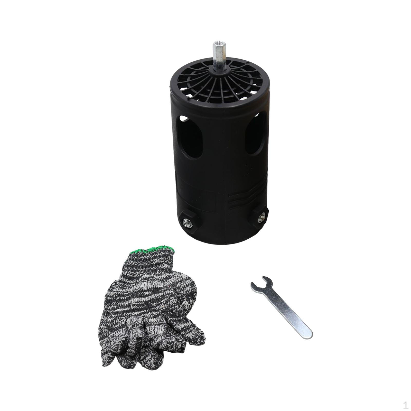 

Corn Peel Strip Thresher with Gloves for Hand Drill Kernel Remover Tool чорний