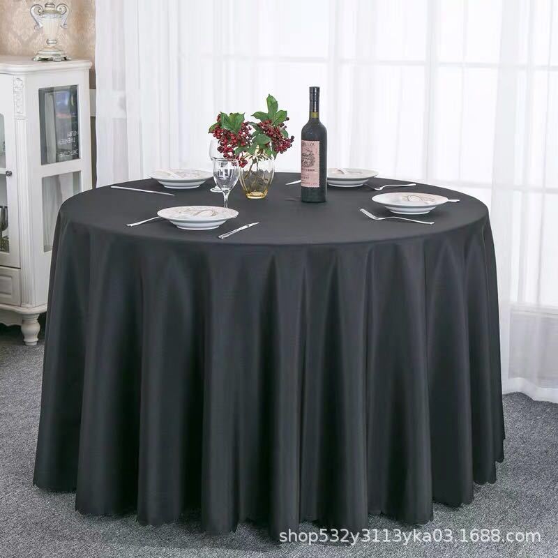 Circular Restaurant Tablecloths Hotel Banquet Tablecloths Suitable for Families Wedding Parties Easy To Maintain Heat-resistant