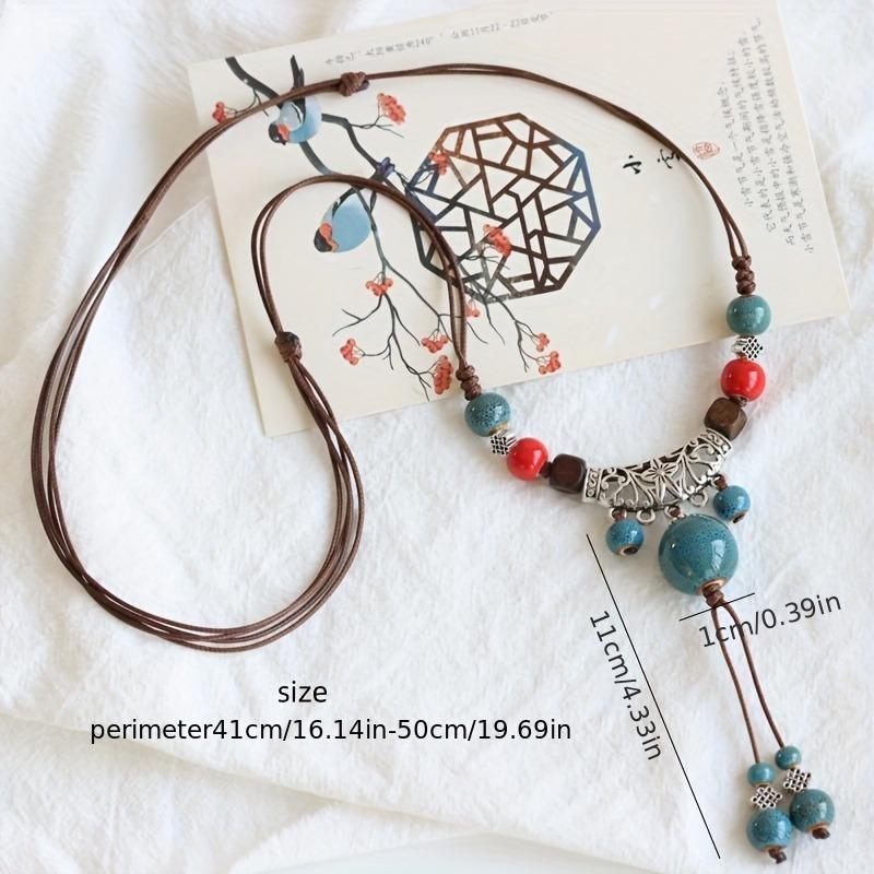 Retro Fashionable Bohemian Style Women'S Pendant Jewelry Accessories Suitable For Daily Wear Adjustable Necklace