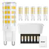 DiCUNO LED Bulb, G9 Base, 3W (Equivalent to 30W Halogen Lamp), 320lm, Warm White (3000K), Omnidirectional Lighting, Pack of 6