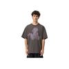 Logo Sports Casual Round Neck Short Sleeve T-Shirt Men Tops Dark-Gray HJ0779004