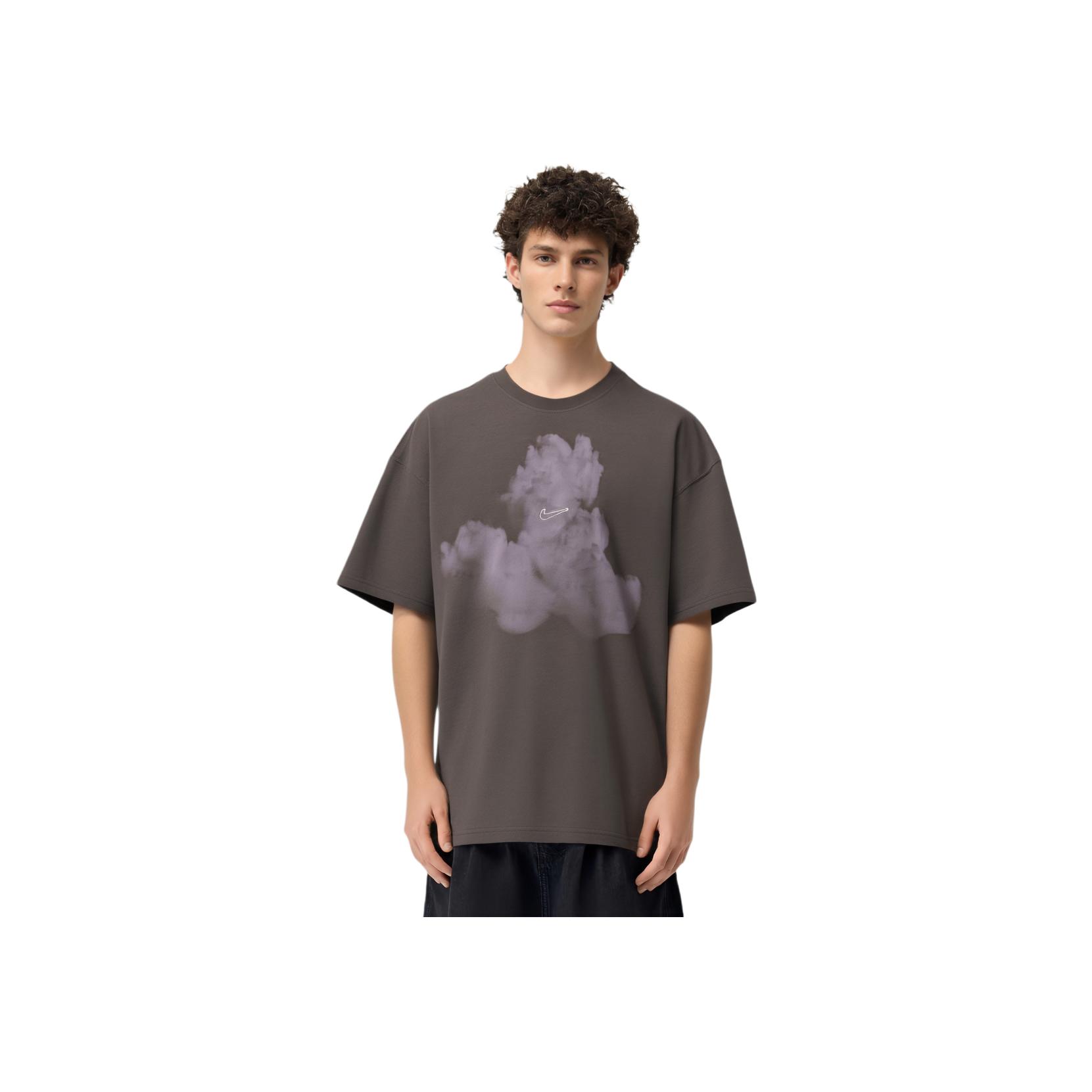 

Nike Logo Sports Casual Round Neck Short Sleeve T-Shirt Men Tops Dark-Gray HJ0779004 M