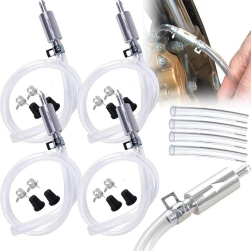 Kit Universal Mangueira de Sangria de Freio com Tubo e Abraçadeira Mangueira de Bomba de Vácuo para Carro Motocicleta Bicicleta