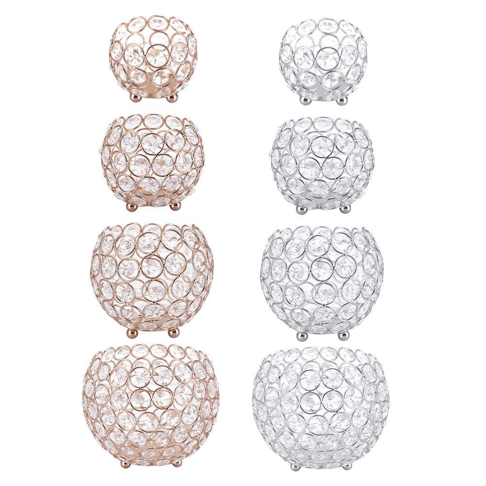 

Подсвечники для чая, свадебный декор, центральные элементы стола 8cm серебряный