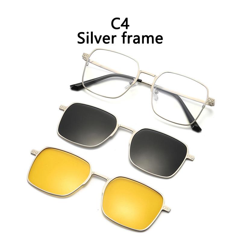 

Polarized Women Men Sunglasses Uv400 Protection Changing Lens Magnetic Sunglasses Lens Clip Can Be Replaced With Myopia Lens Polarized light