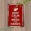 Keep Calm Metal Wall Sign Vintage Decor for Bathroom Kitchen Home