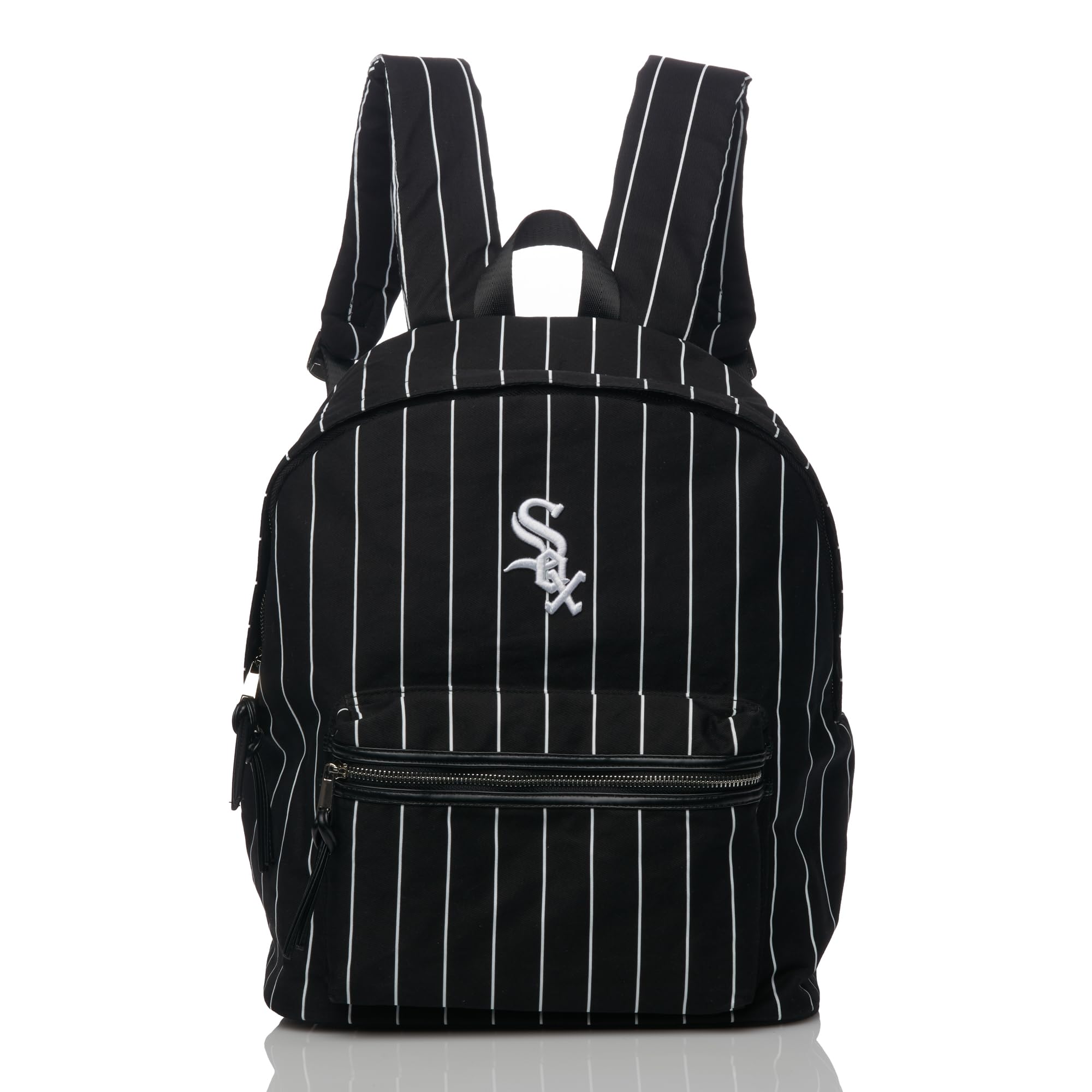 

League Striped Backpack White Sox Black Width 31cm Height 41cm Depth 22cm [Major Baseball] WS-MBBK175